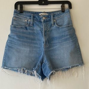 Madewell denim curvy shorts